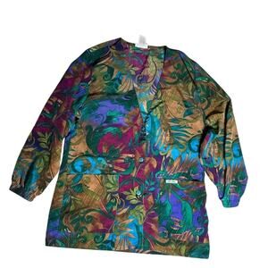 Cherokee scrub jacket small back tie